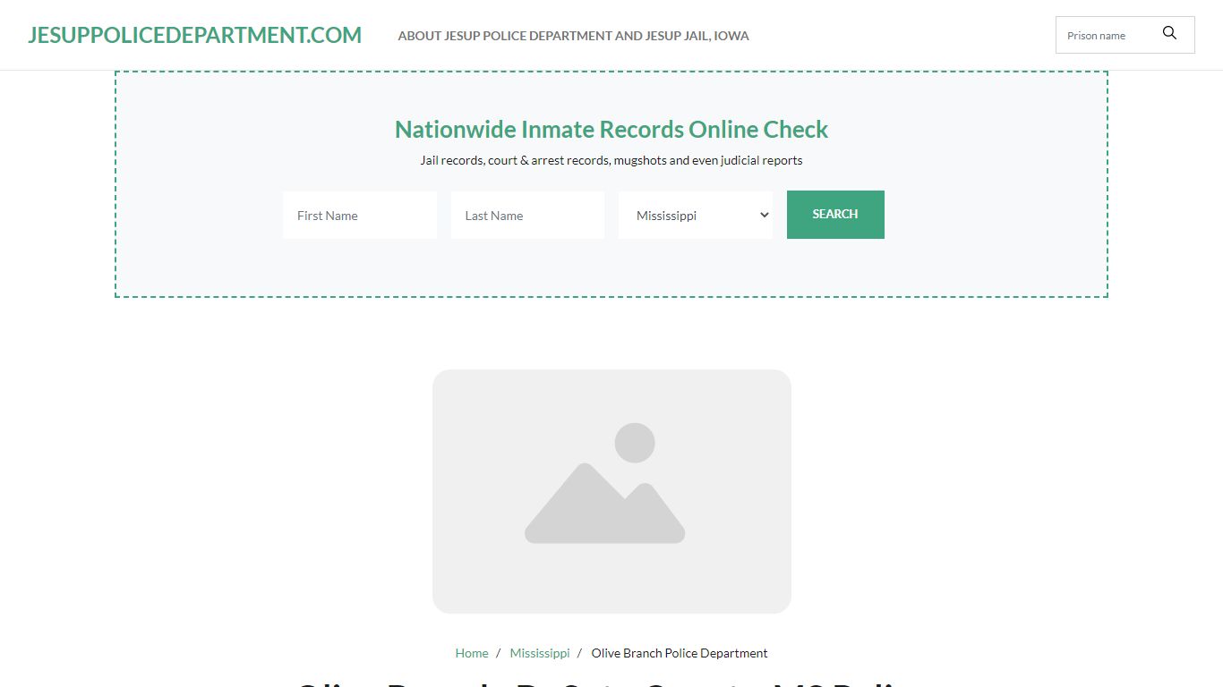 Olive Branch, MS Police - City Jail Inmates, Arrests